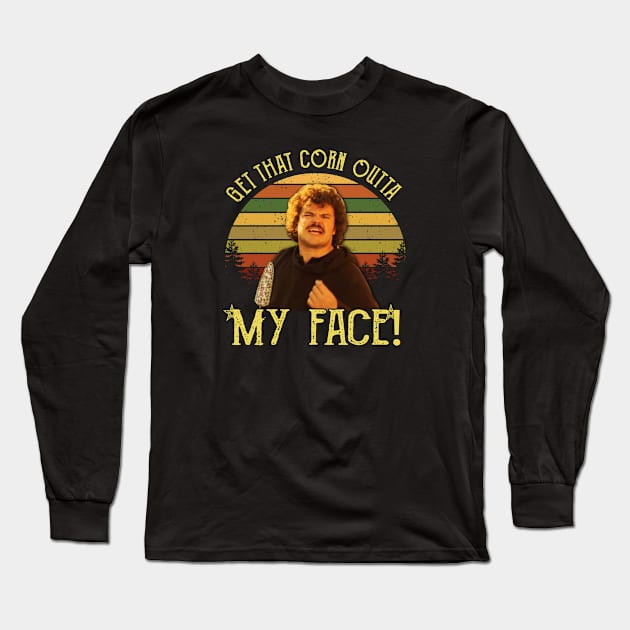 Get That Corn Outta My Face Long Sleeve T-Shirt by Zacharys Harris